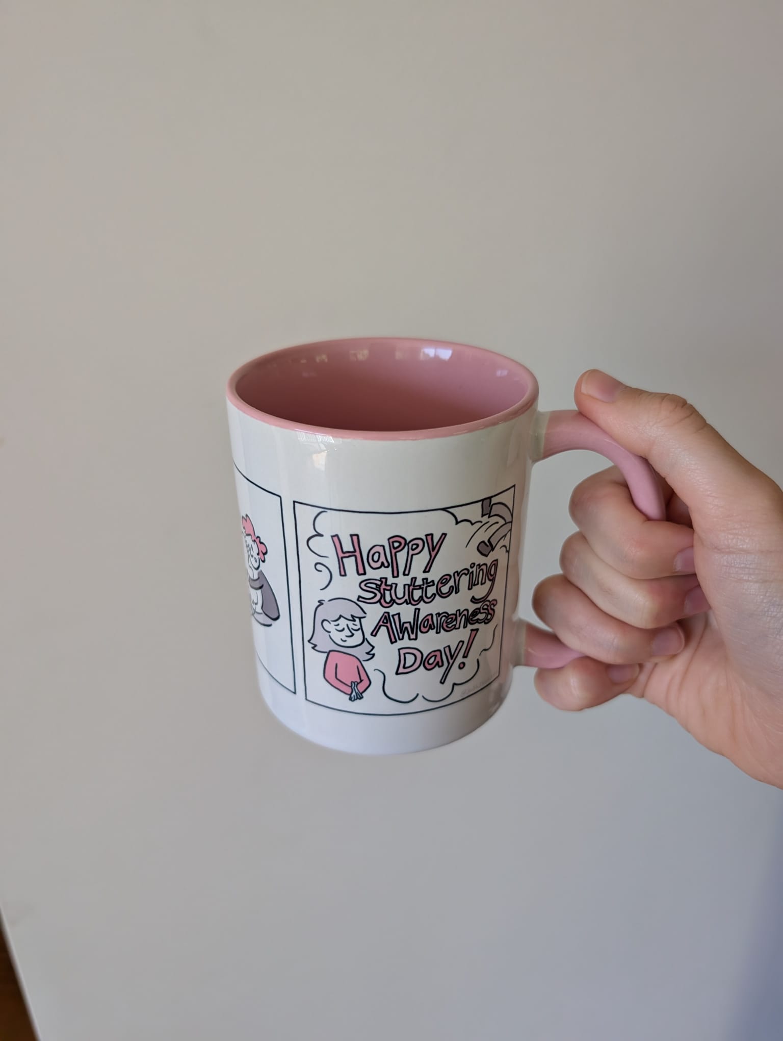 Pink Stuttering Awareness Day Mug! - Image 5