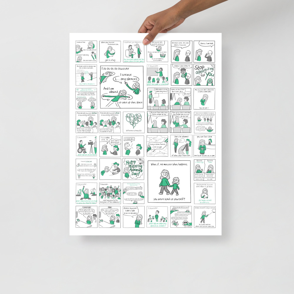 JustStutter Poster (US sizes)