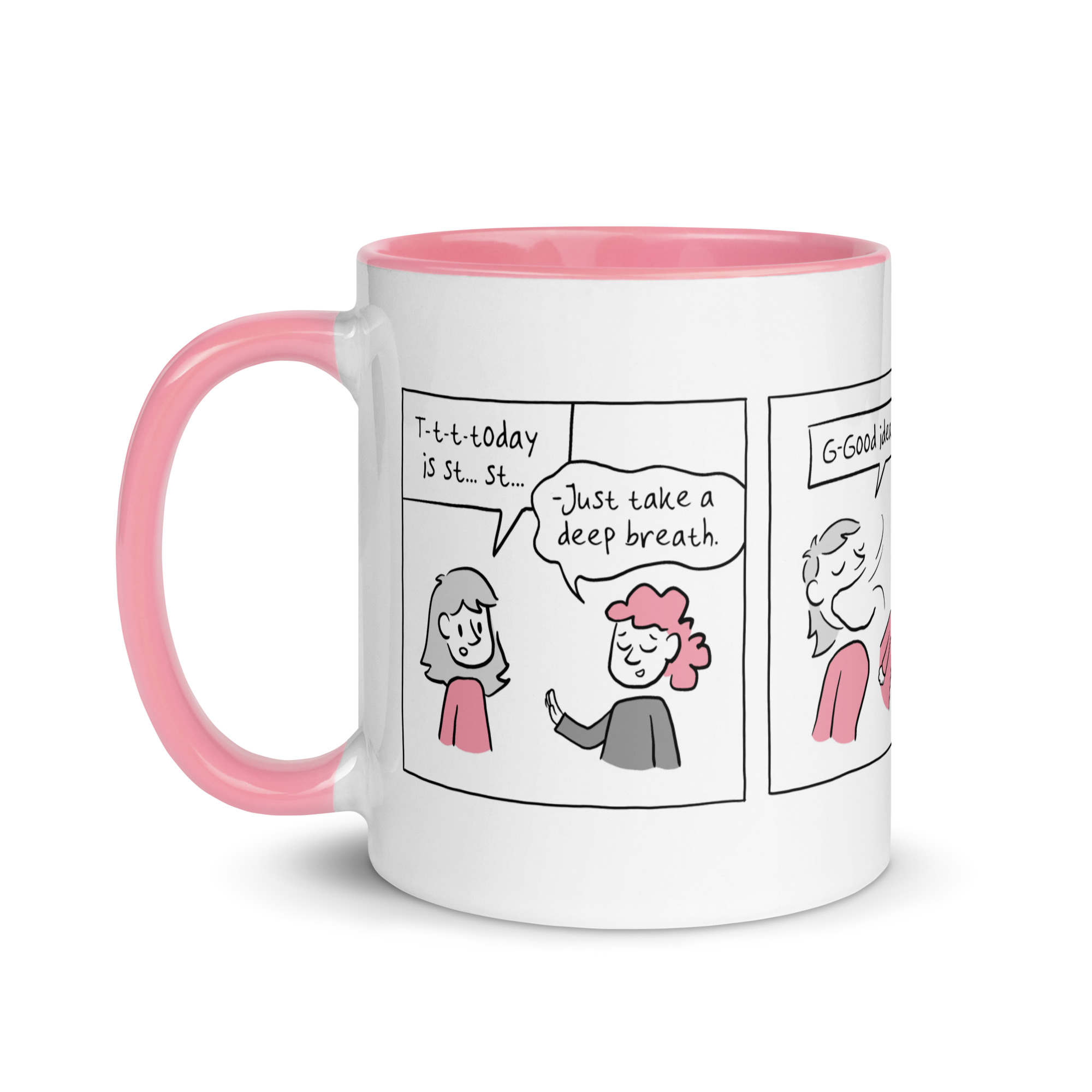 Pink Stuttering Awareness Day Mug! - Image 2