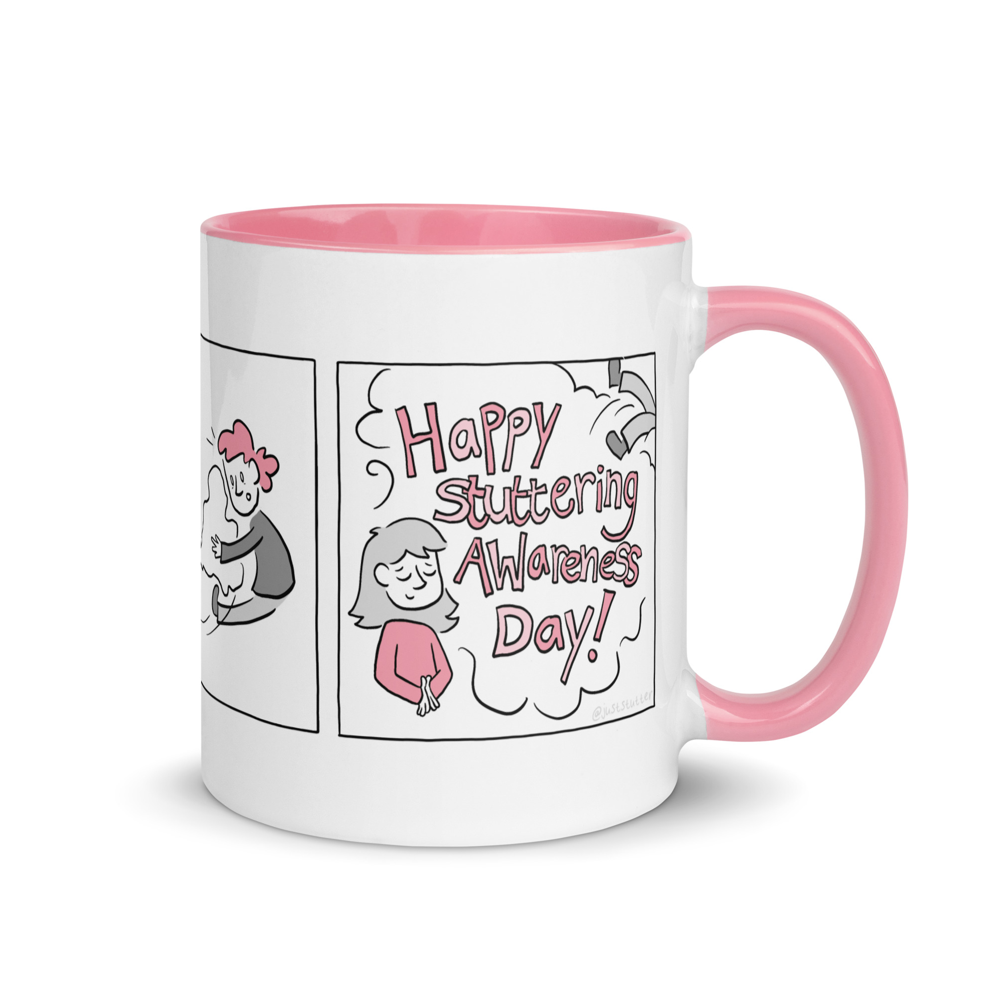 Pink Stuttering Awareness Day Mug! - Image 4