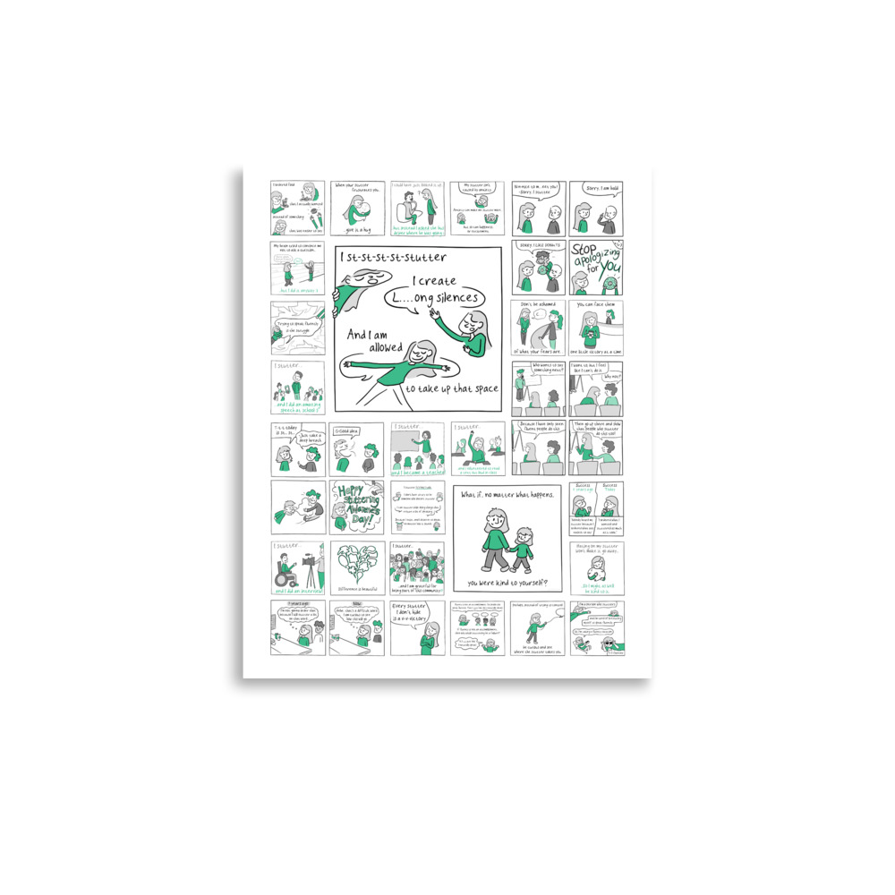 JustStutter Poster (US sizes) - Image 5