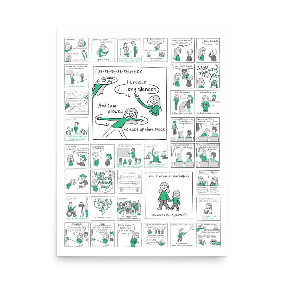 JustStutter Poster (US sizes) - Image 4