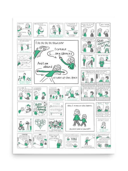 JustStutter Poster (US sizes)